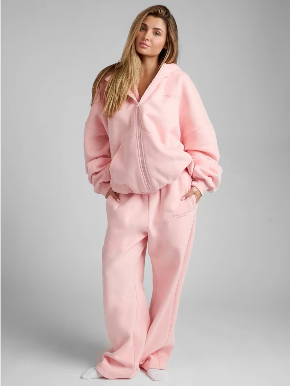 NWT Comfrt Petal Zip Hoodie & Sweatpants Set Small